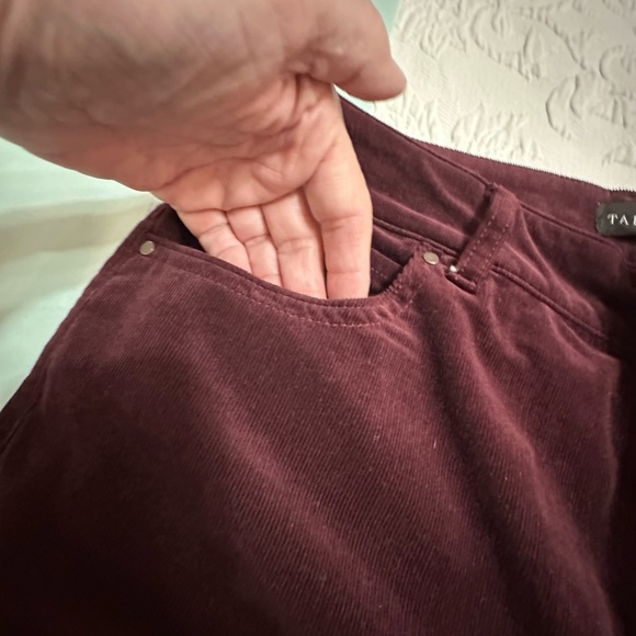 Talbots Rich Burgundy Corduroy Jeans Size 12P. Wool/Acrylic blend - Picture 6 of 15
